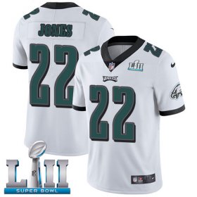 Wholesale Cheap Nike Eagles #22 Sidney Jones White Super Bowl LII Men\'s Stitched NFL Vapor Untouchable Limited Jersey