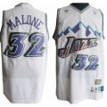 Wholesale Cheap Utah Jazz #32 Karl Malone Mountain White Hardwood Classics Soul Swingman Throwback Jersey