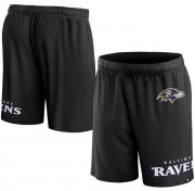 Cheap Men's Baltimore Ravens Black Shorts