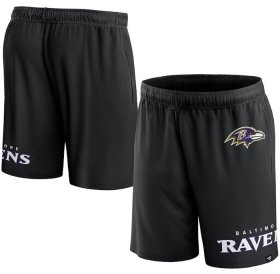 Cheap Men\'s Baltimore Ravens Black Shorts