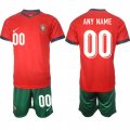 Cheap Men's Portugal Team Custom 2024-25 Red Home Soccer Jersey Suit