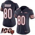 Wholesale Cheap Nike Bears #80 Jimmy Graham Navy Blue Team Color Women's Stitched NFL 100th Season Vapor Untouchable Limited Jersey