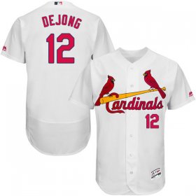 Wholesale Cheap Cardinals #12 Paul DeJong White Flexbase Authentic Collection Stitched MLB Jersey