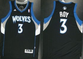 Wholesale Cheap Minnesota Timberwolves #3 Brandon Roy Revolution 30 Swingman Black Jersey