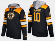 Wholesale Cheap Bruins #10 Anders Bjork Black Name And Number Hoodie