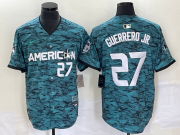 Wholesale Cheap Men's Toronto Blue Jays #27 Vladimir Guerrero Jr Teal 2023 All Star Cool Base Stitched Jersey