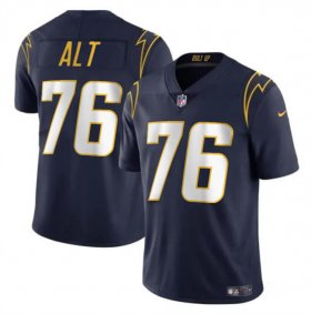 Cheap Men\'s Los Angeles Chargers #76 Joe Alt Navy Vapor Limited Football Stitched Jersey