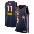 Cheap Men's 2025 All-Star #11 Jalen Brunson Navy Stitched Basketball Jersey