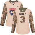 Wholesale Cheap Adidas Panthers #3 Keith Yandle Camo Authentic 2017 Veterans Day Women's Stitched NHL Jersey