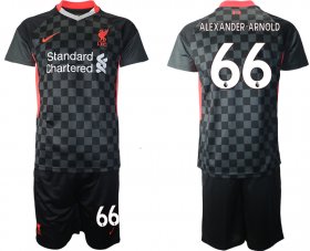 Wholesale Cheap Men 2020-2021 club Liverpool Second away 66 black Soccer Jerseys