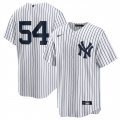 Cheap Men's New York Yankees #54 Max Fried White 2024 Cool Base Stitched Baseball Jersey