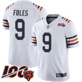 Wholesale Cheap Nike Bears #9 Nick Foles White Alternate Youth Stitched NFL Vapor Untouchable Limited 100th Season Jersey