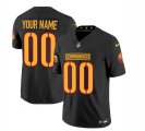 Cheap Men's Washington Commanders Active Player Custom Black 2023 F.U.S.E. Vapor Limited Stitched Football Jersey