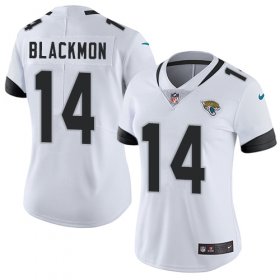 Wholesale Cheap Nike Jaguars #14 Justin Blackmon White Women\'s Stitched NFL Vapor Untouchable Limited Jersey