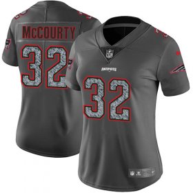 Wholesale Cheap Nike Patriots #32 Devin McCourty Gray Static Women\'s Stitched NFL Vapor Untouchable Limited Jersey