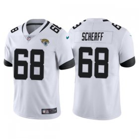 Wholesale Cheap Men\'s Jacksonville Jaguars #68 Brandon Scherff White Vapor Untouchable Limited Stitched Jersey