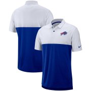 Wholesale Cheap Buffalo Bills Nike Sideline Early Season Performance Polo White Royal