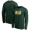 Wholesale Cheap Green Bay Packers 2019 NFL Playoffs Bound Hometown Checkdown Long Sleeve T-Shirt Green