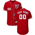 Wholesale Cheap Washington Nationals Majestic Alternate Flex Base Authentic Collection Custom Jersey Scarlet