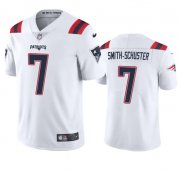 Wholesale Cheap Men's New England Patriots #7 JuJu Smith-Schuster White Vapor Untouchable Stitched Football Jersey