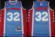 Wholesale Cheap Los Angeles Clippers #32 Blake Griffin ABA Hardwood Classic Swingman Blue Jersey