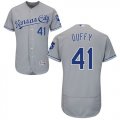 Wholesale Cheap Royals #41 Danny Duffy Grey Flexbase Authentic Collection Stitched MLB Jersey