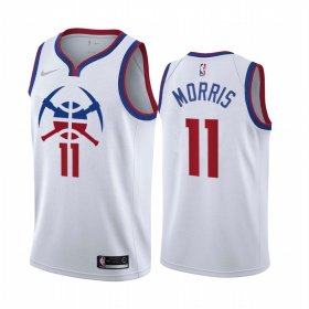 Wholesale Cheap Denver Nuggets #11 Monte Morris White NBA Swingman 2020-21 Earned Edition Jersey