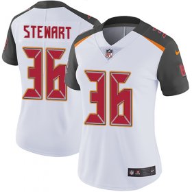 Wholesale Cheap Nike Buccaneers #36 M.J. Stewart White Women\'s Stitched NFL Vapor Untouchable Limited Jersey