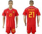 Wholesale Cheap Belgium #21 Batshuayi Red Home Soccer Country Jersey