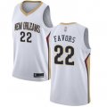 Wholesale Cheap Pelicans #22 Derrick Favors White Basketball Swingman Association Edition Jersey