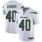 Wholesale Cheap Nike Jets #40 Trenton Cannon White Youth Stitched NFL Vapor Untouchable Limited Jersey