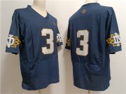 Cheap Men's Notre Dame Fighting Irish #3 Joe Montana Navy Limited Stitched Jersey