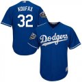 Wholesale Cheap Dodgers #32 Sandy Koufax Blue Alternate 2018 World Series Women's Stitched MLB Jersey