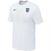 Wholesale Cheap Nike England 2014 World Small Logo Soccer T-Shirt White