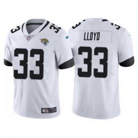 Wholesale Cheap Men\'s Jacksonville Jaguars #33 Devin Lloyd White Vapor Untouchable Limited Stitched Jersey