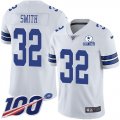 Wholesale Cheap Nike Cowboys #32 Saivion Smith White Men's Stitched With Established In 1960 Patch NFL 100th Season Vapor Untouchable Limited Jersey