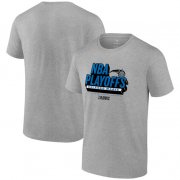 Cheap Men's Orlando Magic Heather Gray 2024 Playoffs Defensive Stance T-Shirt