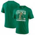 Wholesale Cheap Men's Boston Celtics Kelly Green 18-Time NBA Finals Champions Tri-Blend T-Shirt