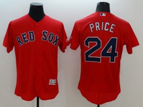 Wholesale Cheap Red Sox #24 David Price Red Flexbase Authentic Collection Stitched MLB Jersey