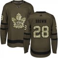 Wholesale Cheap Adidas Maple Leafs #28 Connor Brown Green Salute to Service Stitched NHL Jersey