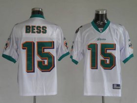 Wholesale Cheap Dolphins Davone Bess #15 White Stitched NFL Jersey