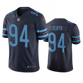 Wholesale Cheap Chicago Bears #94 Leonard Floyd Navy Vapor Limited City Edition NFL Jersey