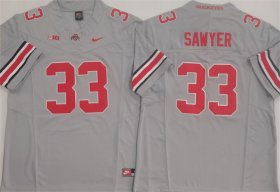 Men\'s Ohio State Buckeyes #33 Jack Sawyer Grey F.U.S.E. Limited Stitched Jersey