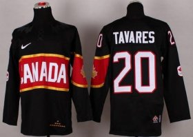 Wholesale Cheap Olympic 2014 CA. #20 John Tavares Black Stitched NHL Jersey