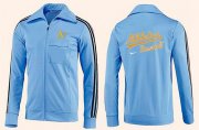 Wholesale Cheap MLB Oakland Athletics Zip Jacket Light Blue_2