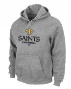 Wholesale Cheap New Orleans Saints Critical Victory Pullover Hoodie Grey