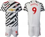 Wholesale Cheap Men 2020-2021 club Manchester united away 9 white Soccer Jerseys