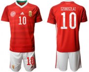 Wholesale Cheap Hungary 10 SZOBOSZLAI Home UEFA Euro 2020 Soccer Jersey