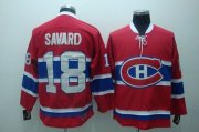 Wholesale Cheap Canadiens #18 Serge Savard Stitched Red CH CCM Throwback NHL Jersey