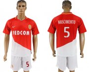 Wholesale Cheap Monaco #5 Nascimento Home Soccer Club Jersey